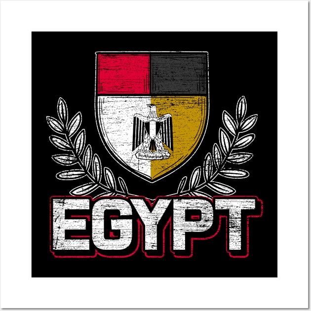 egypt flag pyramid Wall Art by ShirtsShirtsndmoreShirts